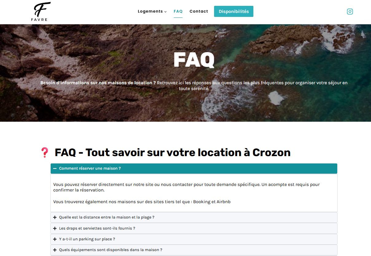 Location saisonnière - Crozon